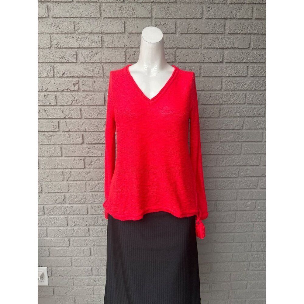 Lilly Pulitzer Jody Women  Spicy Coral Long Sleeve Top Size XS